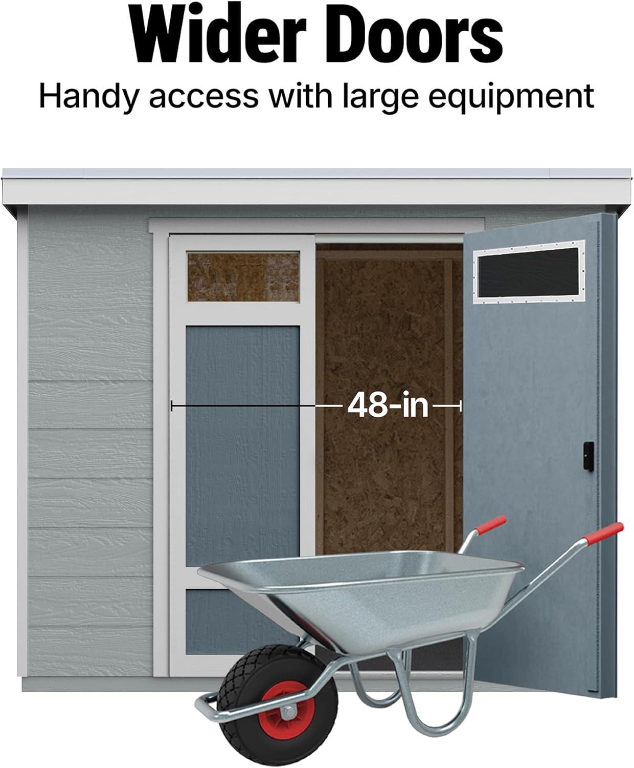 Handy Home Highland 8 ft. W x 6 ft. D Storage Shed