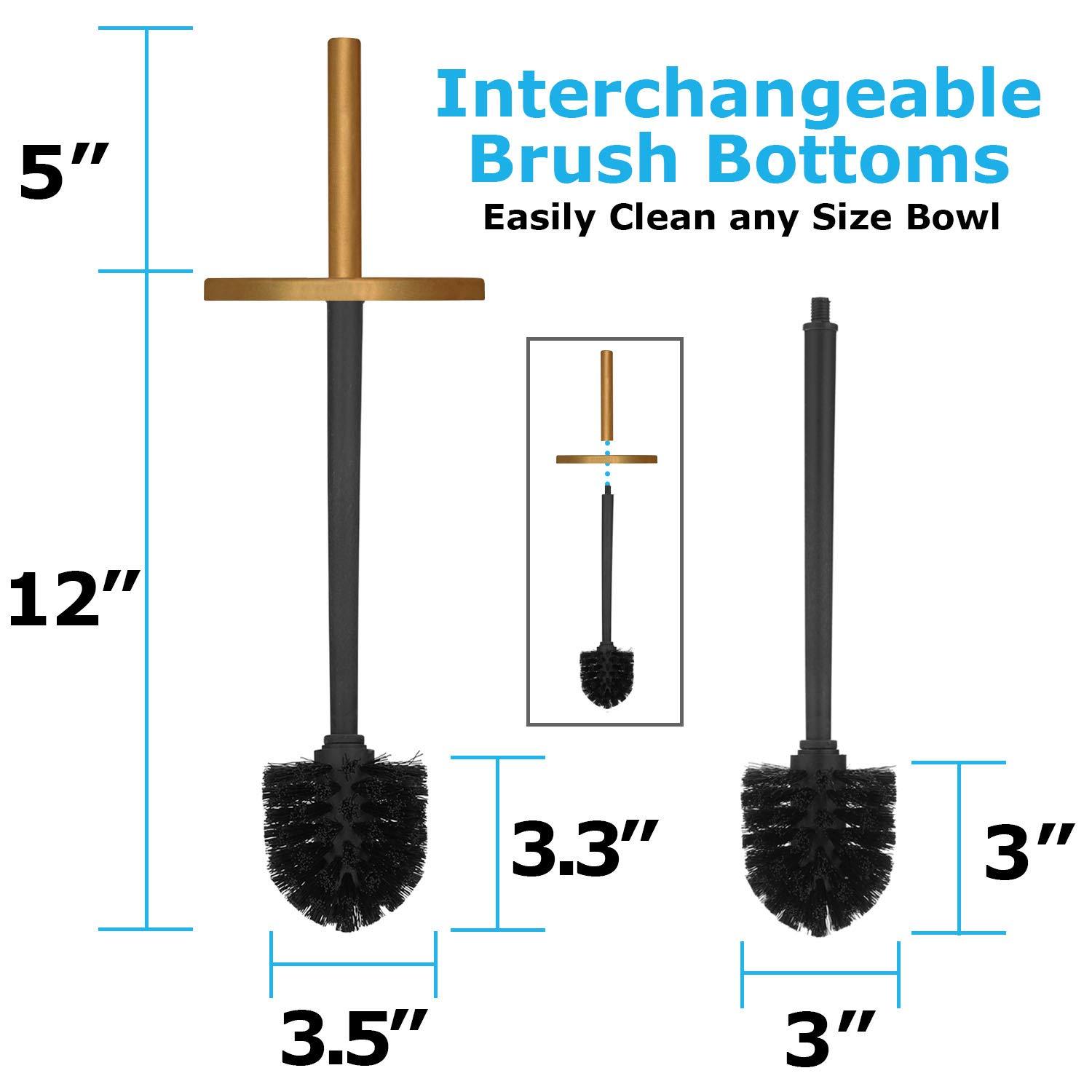 Blue Donuts Blue Donuts Metal Toilet Brush Set