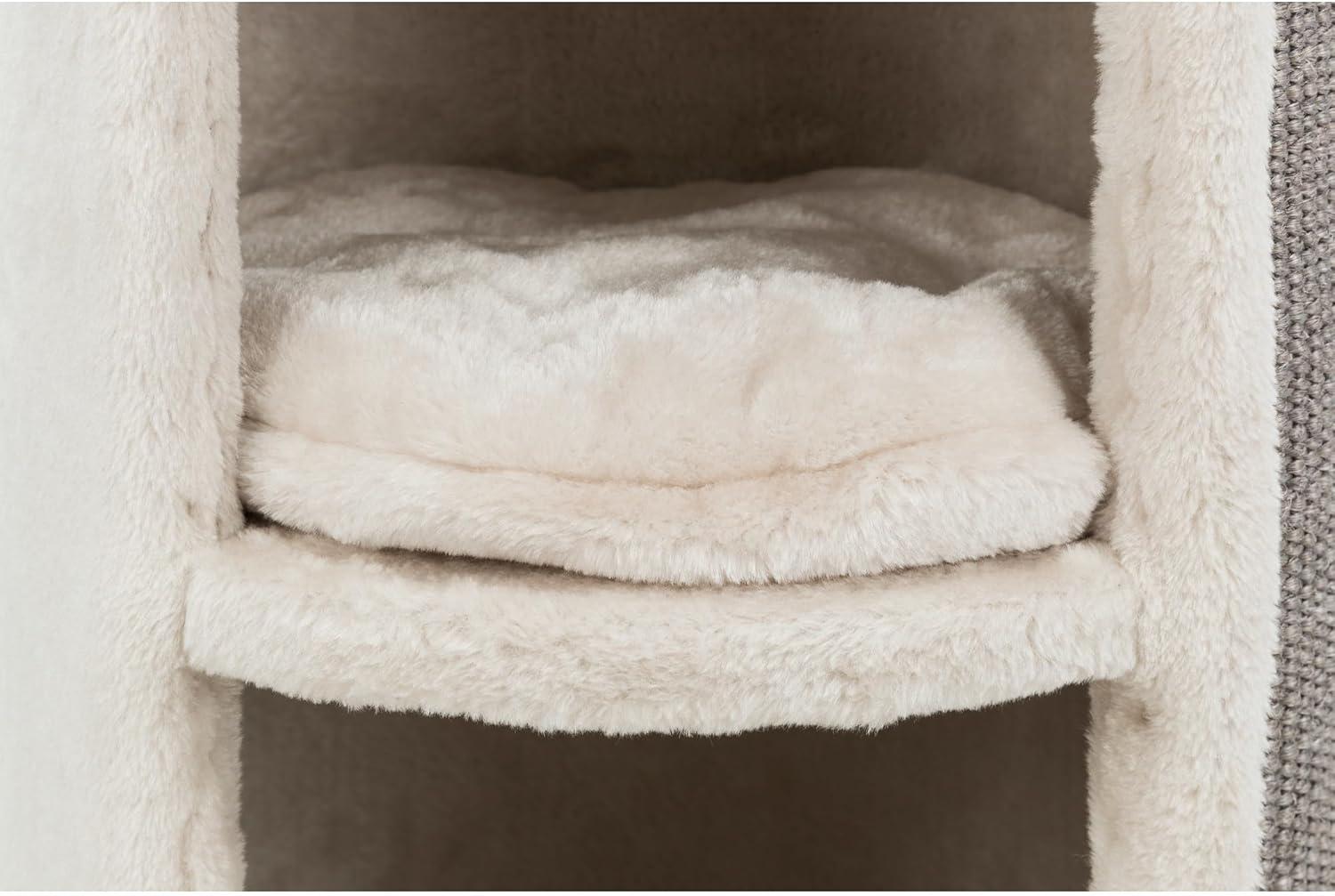 TRIXIE TRIXIE Mexia 29" Cat Tower, 2-Story Cat Condo, Removable Cushions, Cat Bed, Sisal Cat Scratcher, Cat Cube