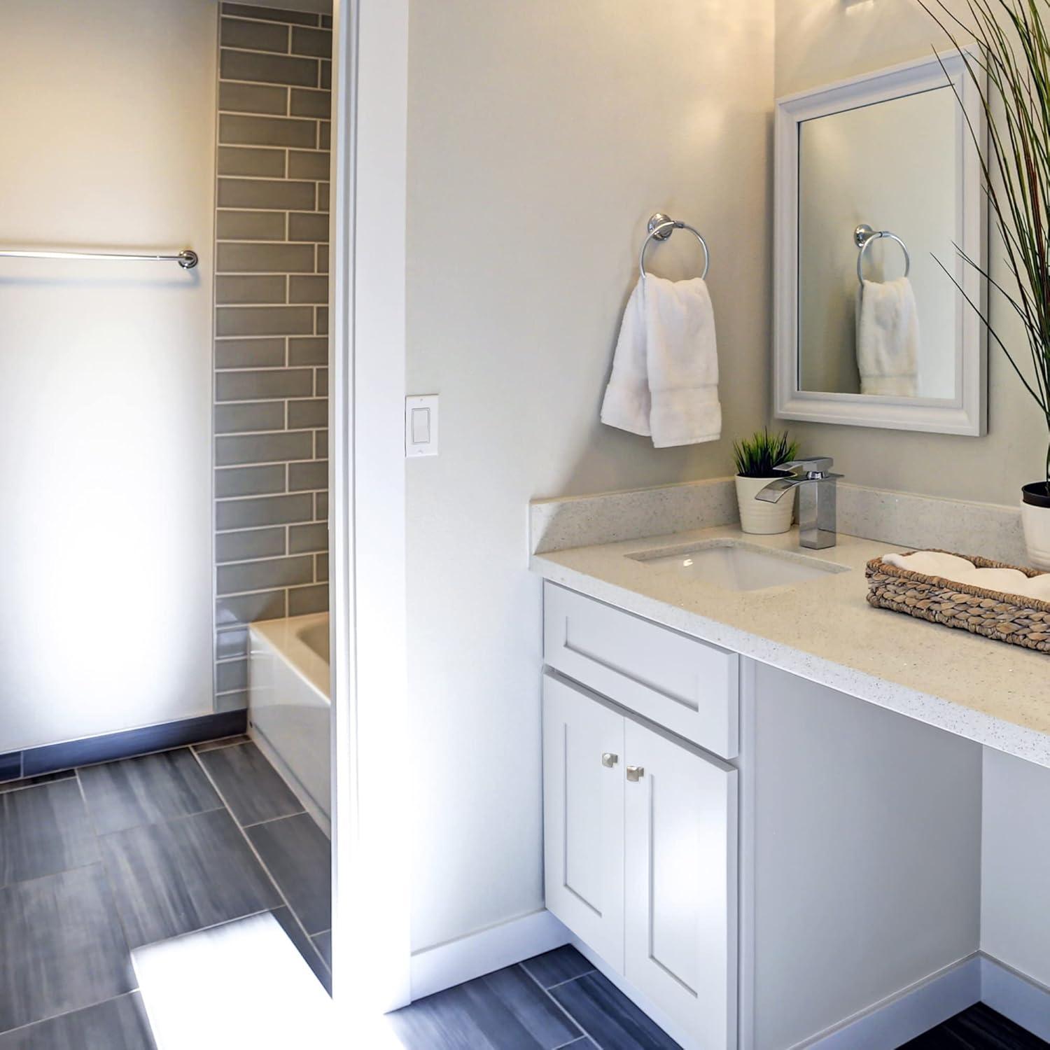 Design House Brookings 24 Inch Bathroom Vanity, Ready to Assemble, Solid Wood, Sherwin Williams – Design House, 587063