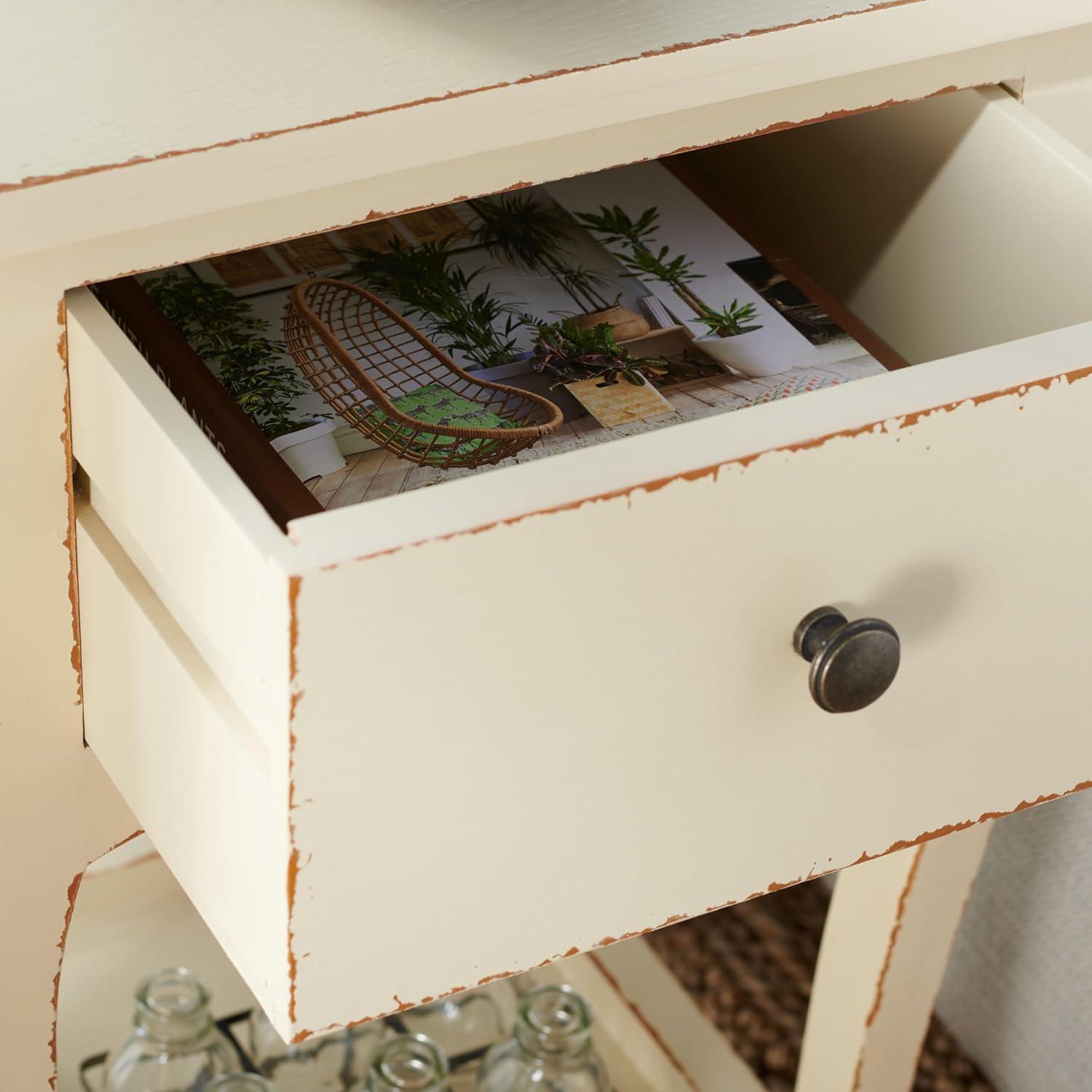 Thelma End Table - Vintage Cream - Safavieh