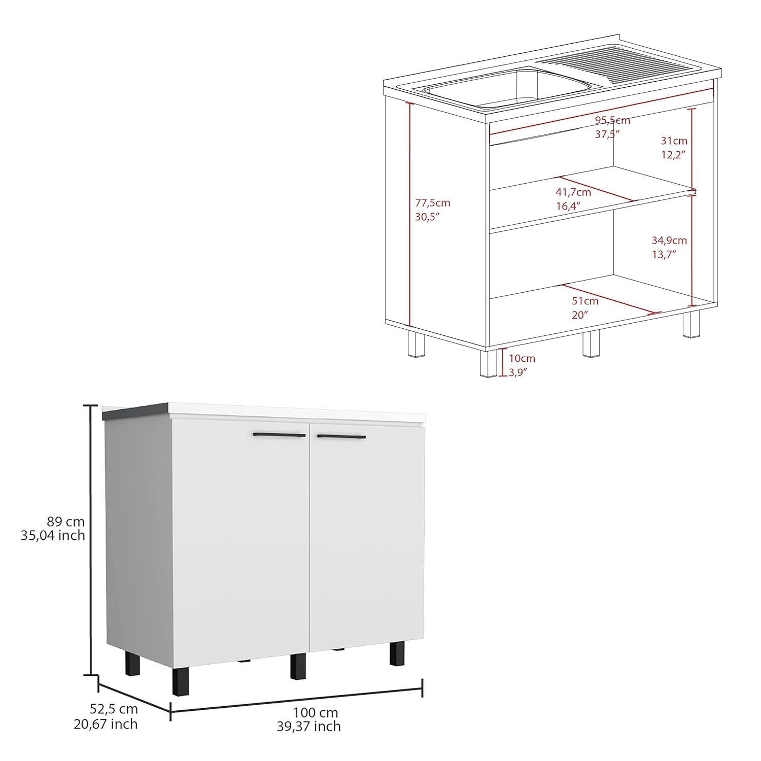2 Utility Sink And Cabinet