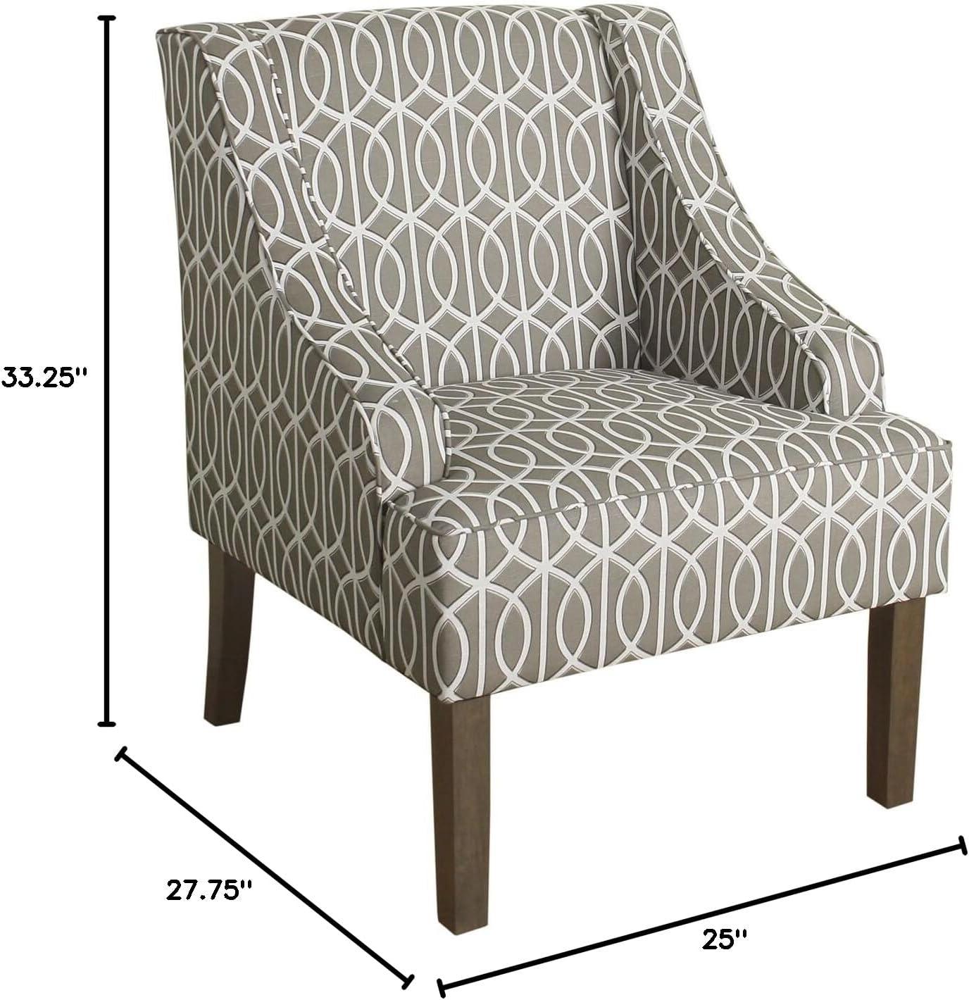 Classic Swoop Accent Armchair - HomePop