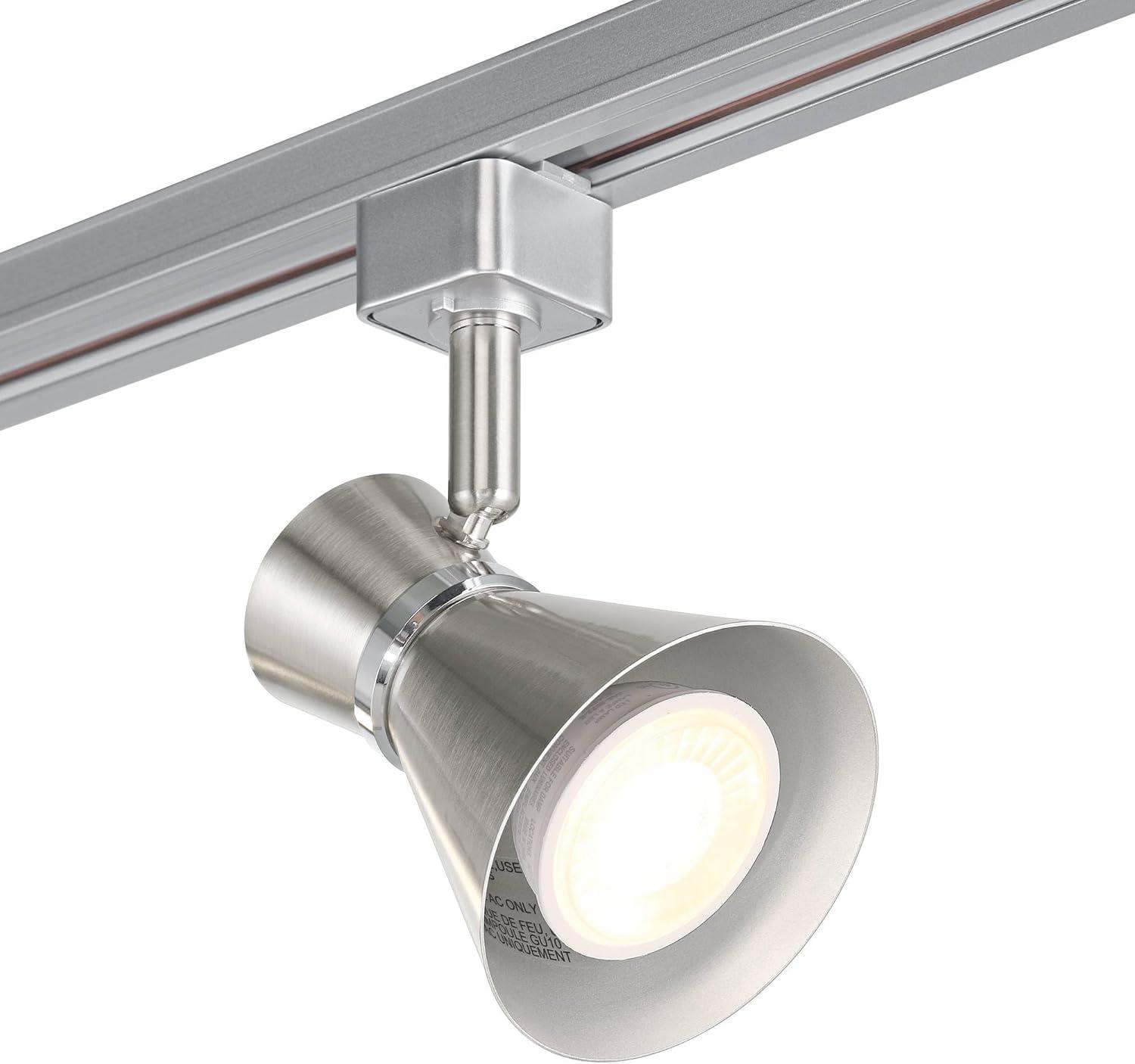 Brushed Nickel 44" Linear 3-Light LED Track Fixture