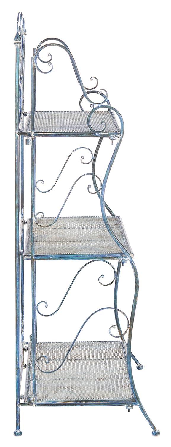 Torus 3-Tier Shelf - Indoor/Outdoor - PAT5022 - Antique Dark Green - Safavieh