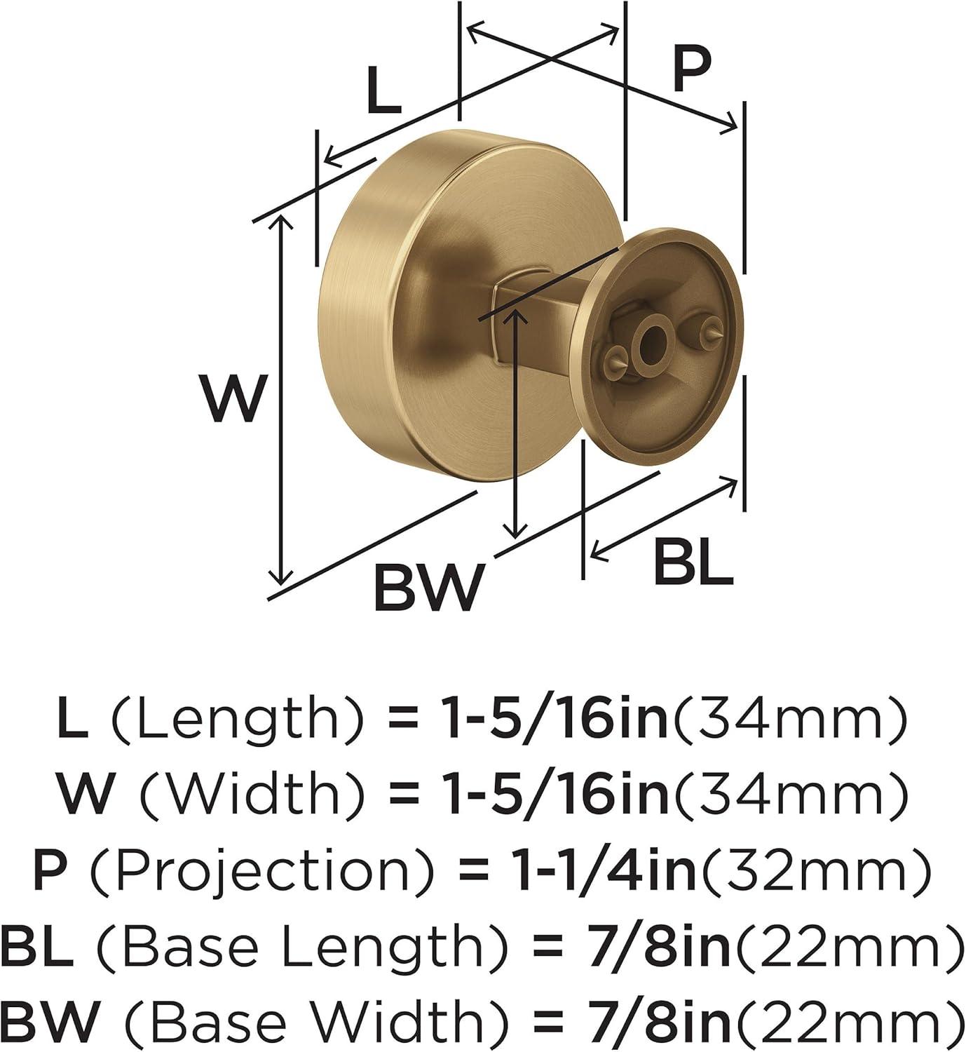 Everett 1 5/16" Diameter Round Knob