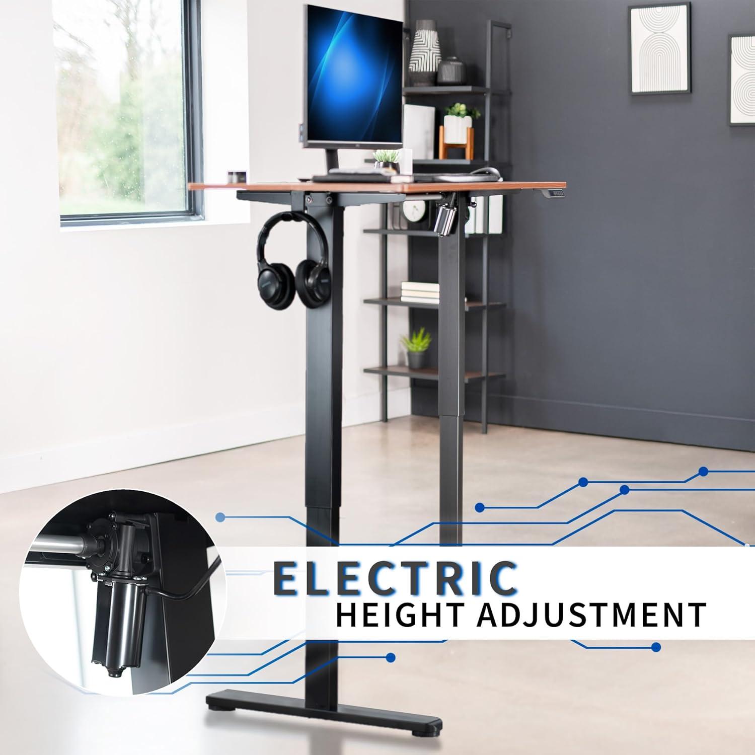 VIVO Electric 44"x 24" Sit Stand Desk, Height Adjustable Workstation (E144B series)