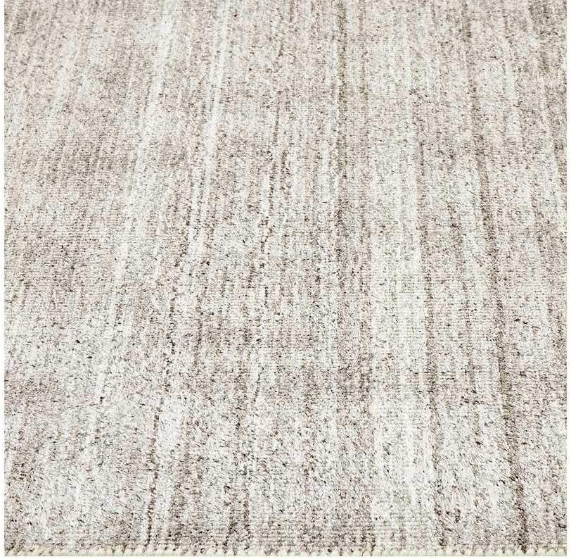 Halsey Hand-Knotted 8' x 10' Linen and Wool Stripe Area Rug