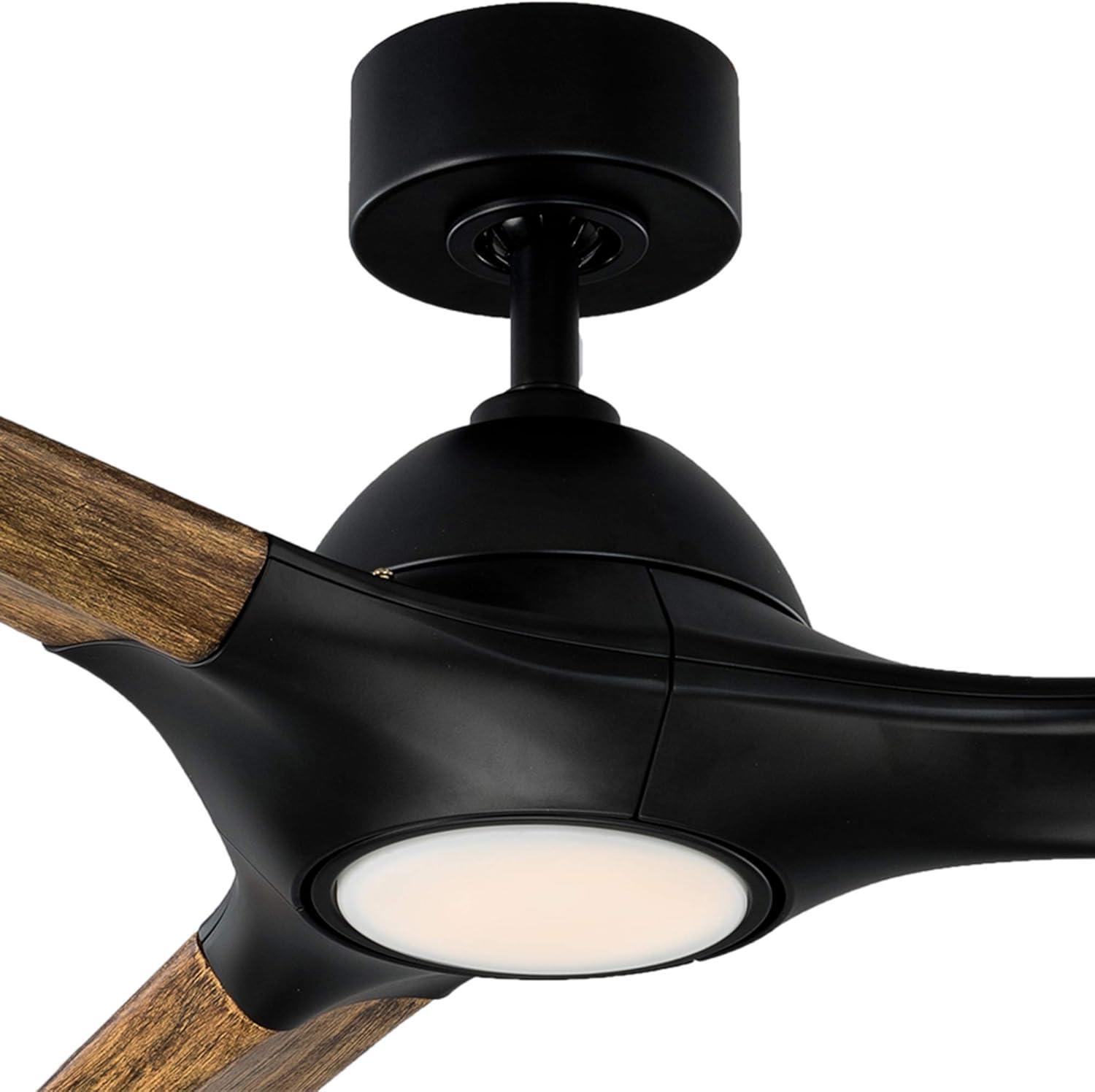 Woody 3 Blade Ceiling Fan with LED Light Kit