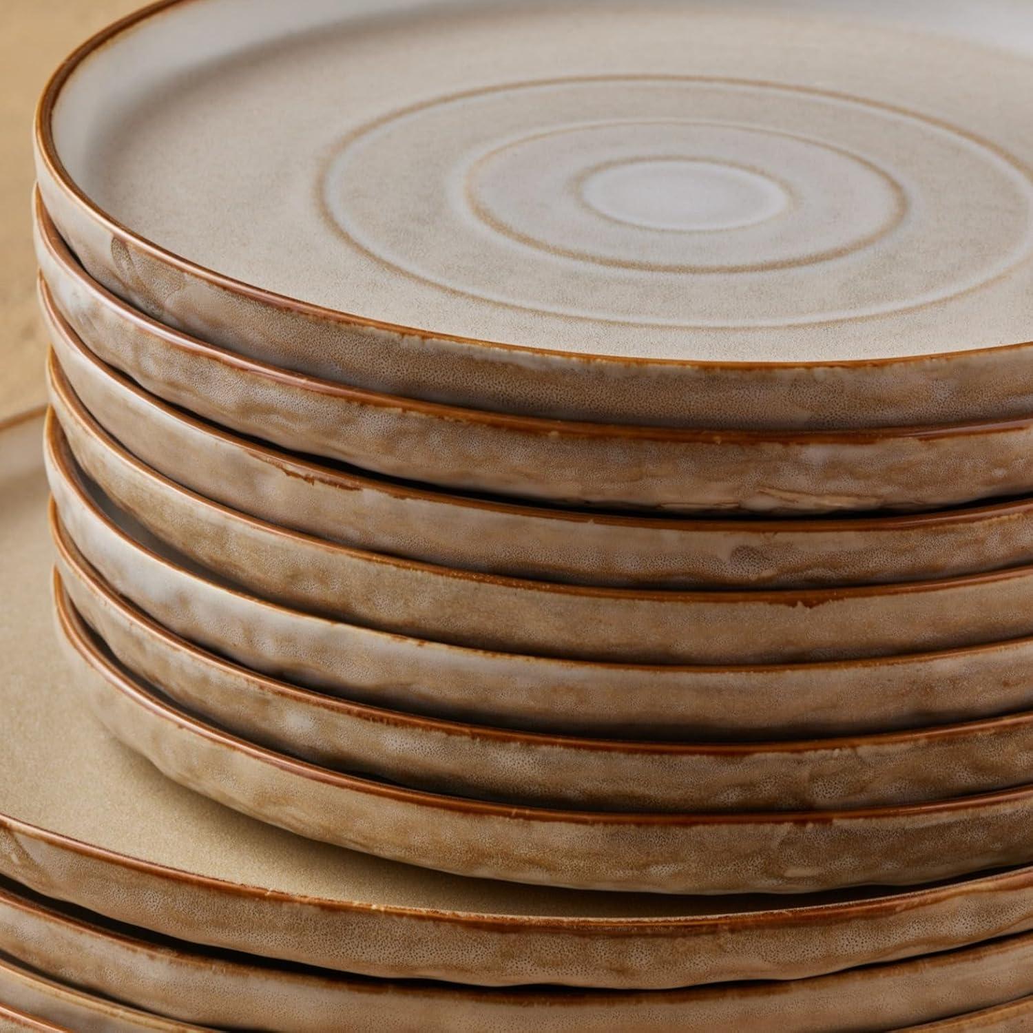 Stone by Mercer Project Shosai Stoneware Dinnerware Set Tan - 32 Piece