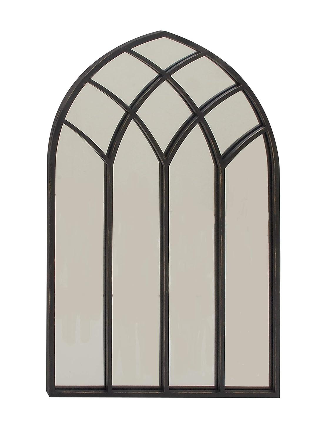 CosmoLiving by Cosmopolitan 3 Overlapping Round Gold Metal, Glamorous and Contemporary Wall Mirror, 27"W x 39"H