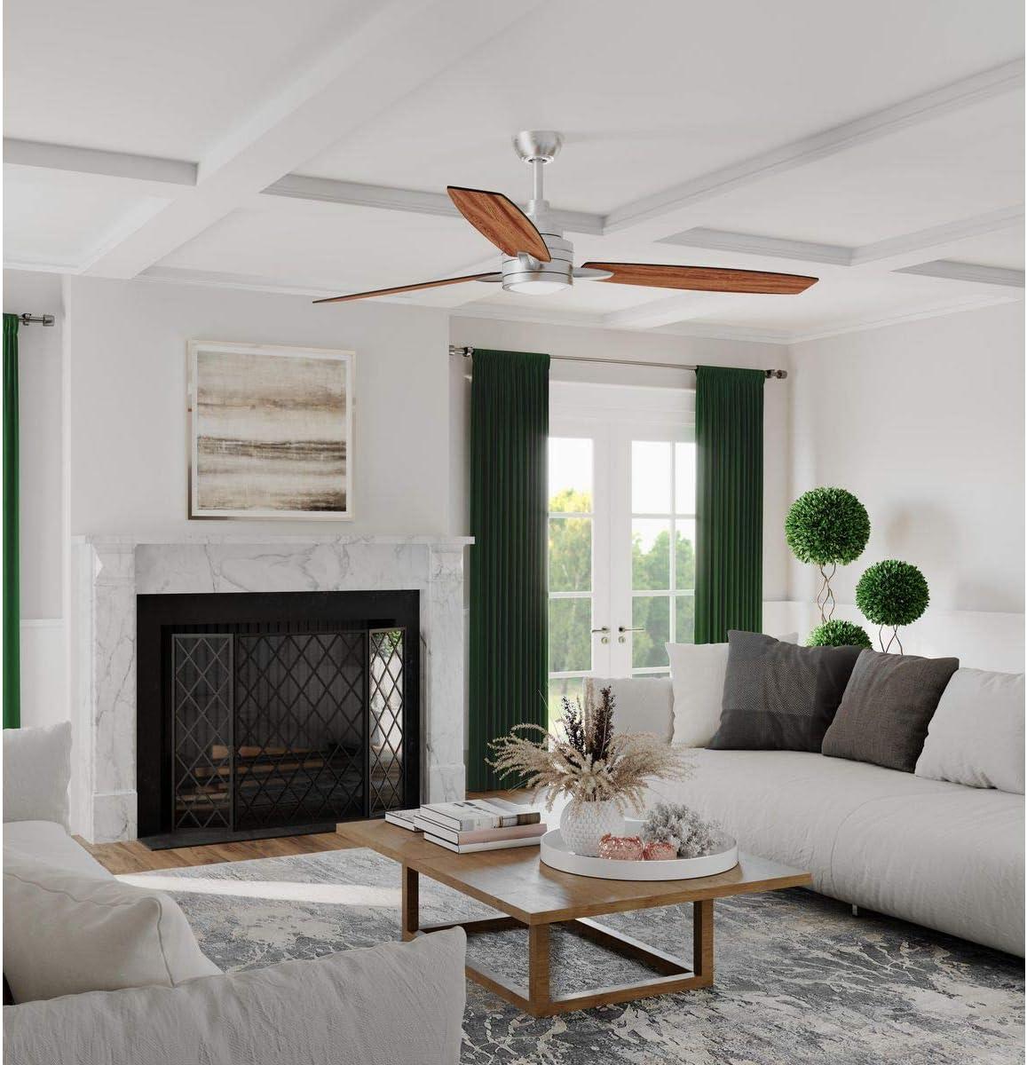 Graceful Collection 54" 5 Blade Fan w/ LED Light