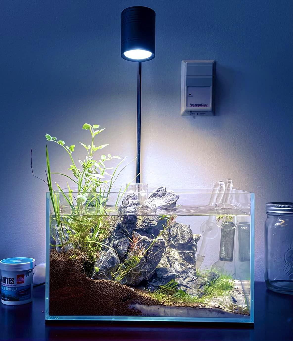 HIRO Aquatics Full Spectrum 15W COB LED Aquarium Spotlight, for Nano Tank/Wabikusa/Terrarium/Paludariums