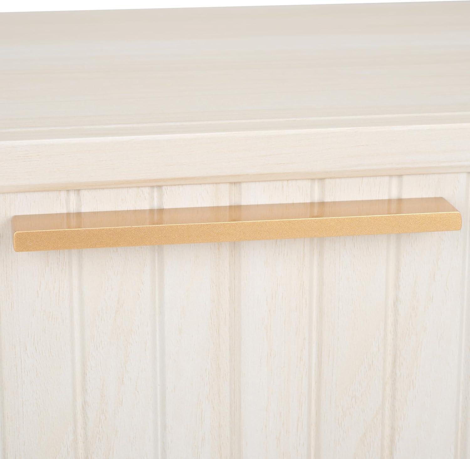 Axelle 1 Drawer Nightstand - Bleached White/Gold - Safavieh