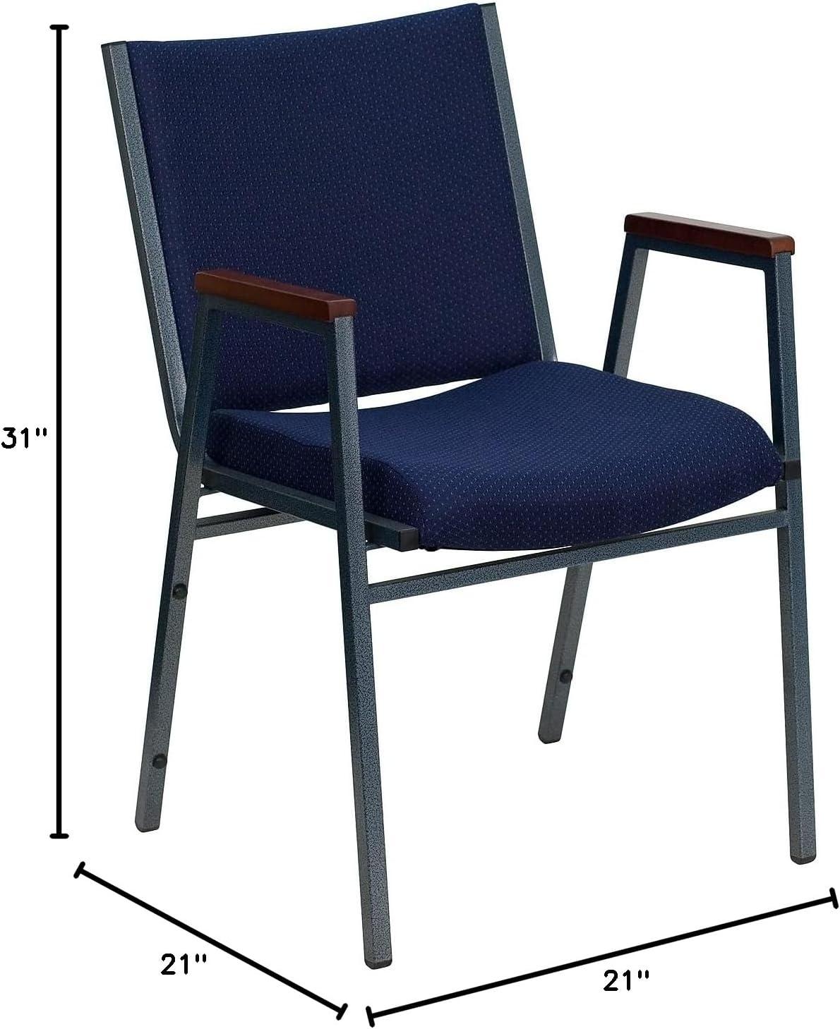Flash Furniture Aliya Heavy Duty Stack Chair with Arms (Set of 4)