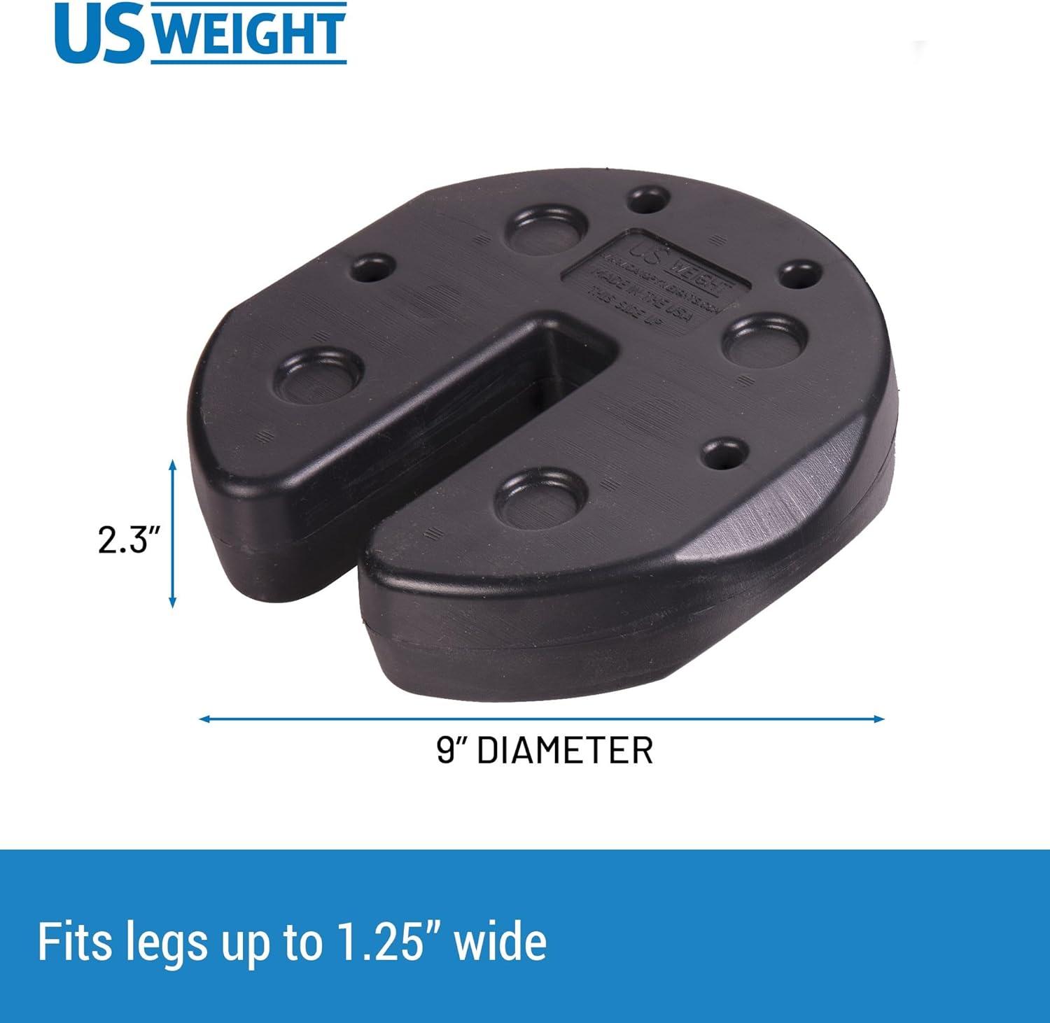 US Weight 20lb Canopy Weight Set for Securing Canopies, Tents, and Umbrellas at Outside Events