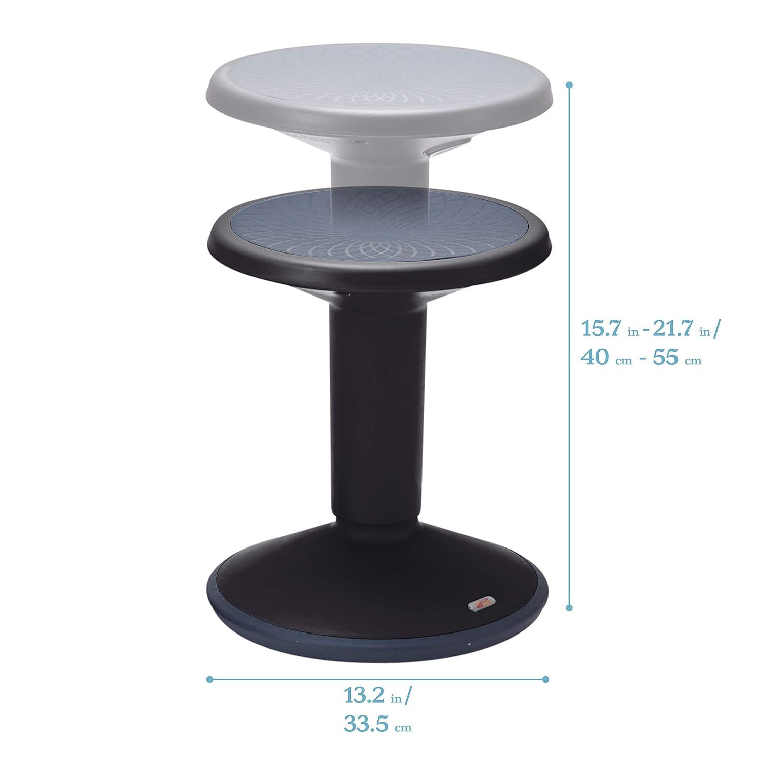 ECR4Kids SitWell Wobble Stool, Adjustable Height, Active Seating