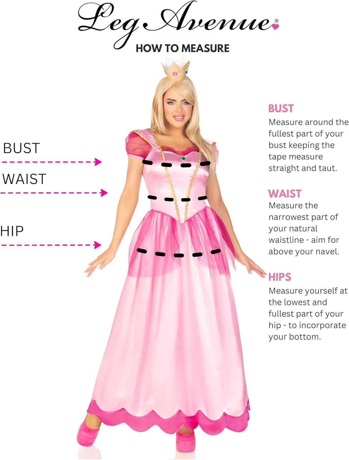 Leg Avenue Women's Classic Rose Pink Princess Costume
