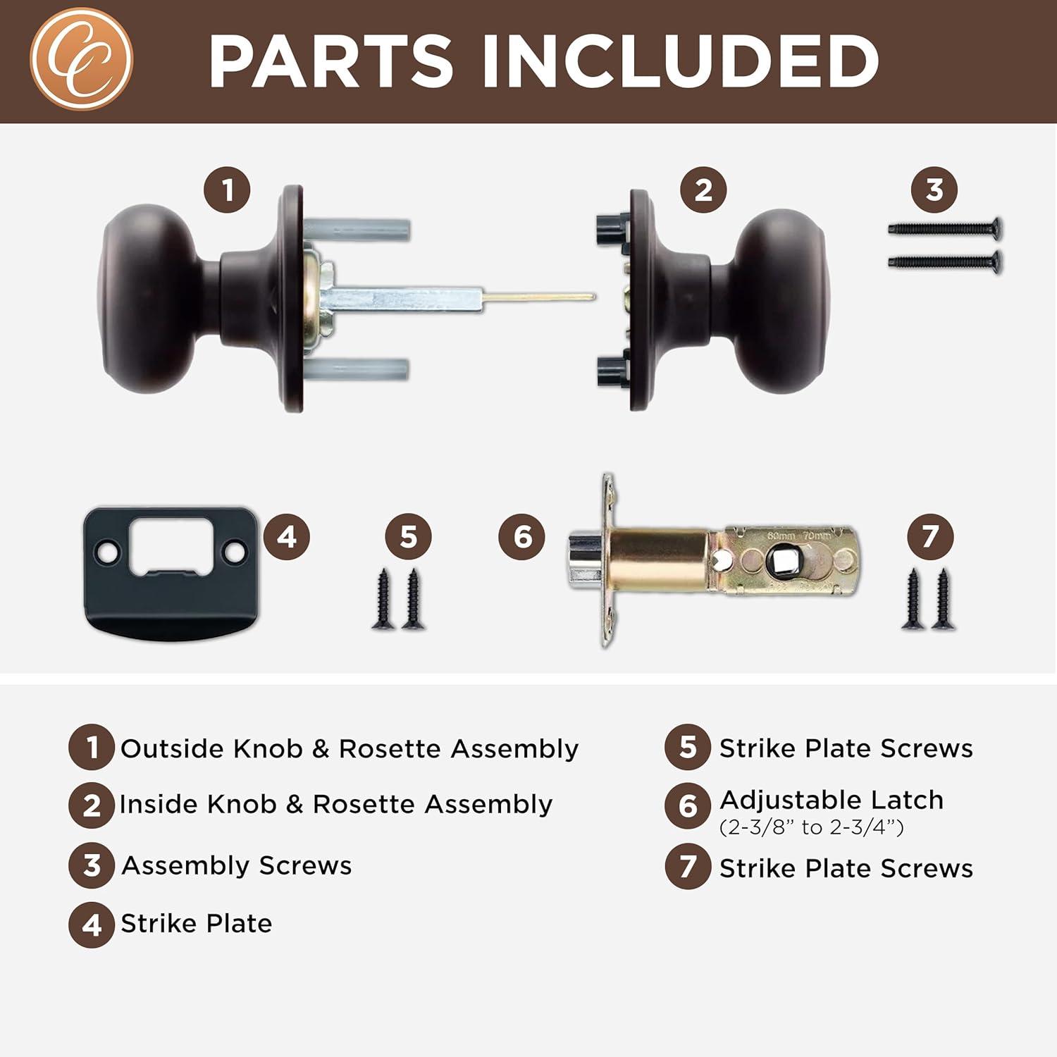 Colonial Passage Door Knob