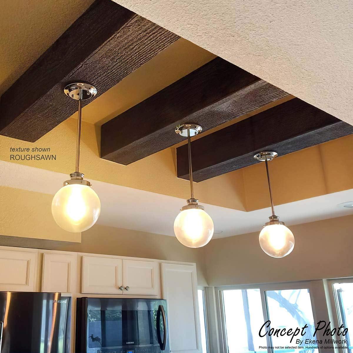 Ekena Millwork Hand Hewn Timberthane Faux Wood 3-Sided Ceiling Beam (U-beam)