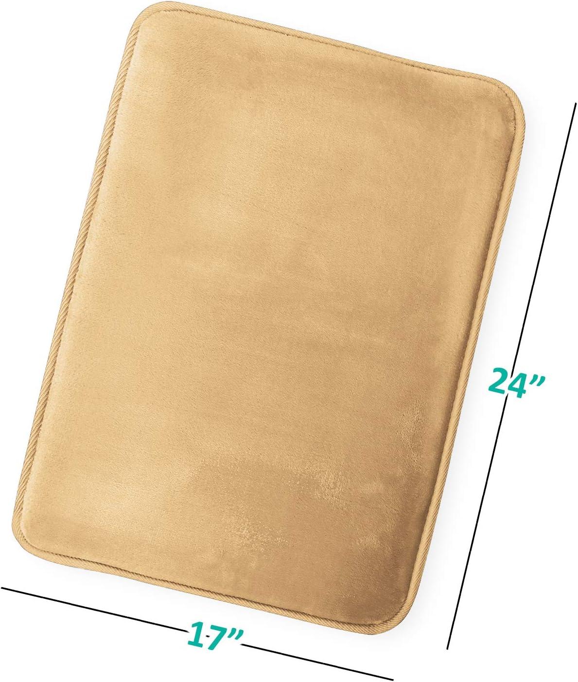 Clara Clark Ultra Soft and Absorbent Memory Foam Bath Rug Set with Non-Slip Backing