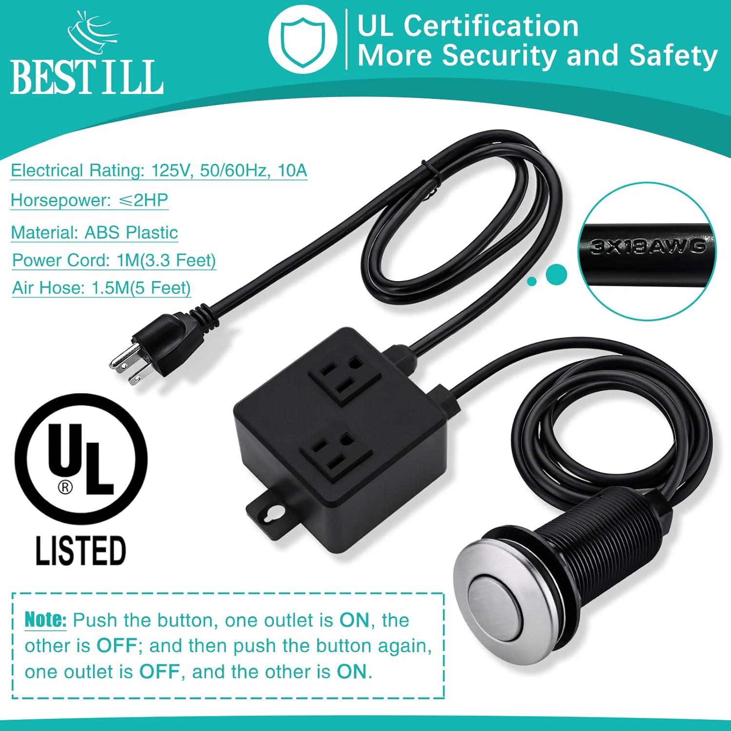 Garbage Disposal Kitchen Air Switch