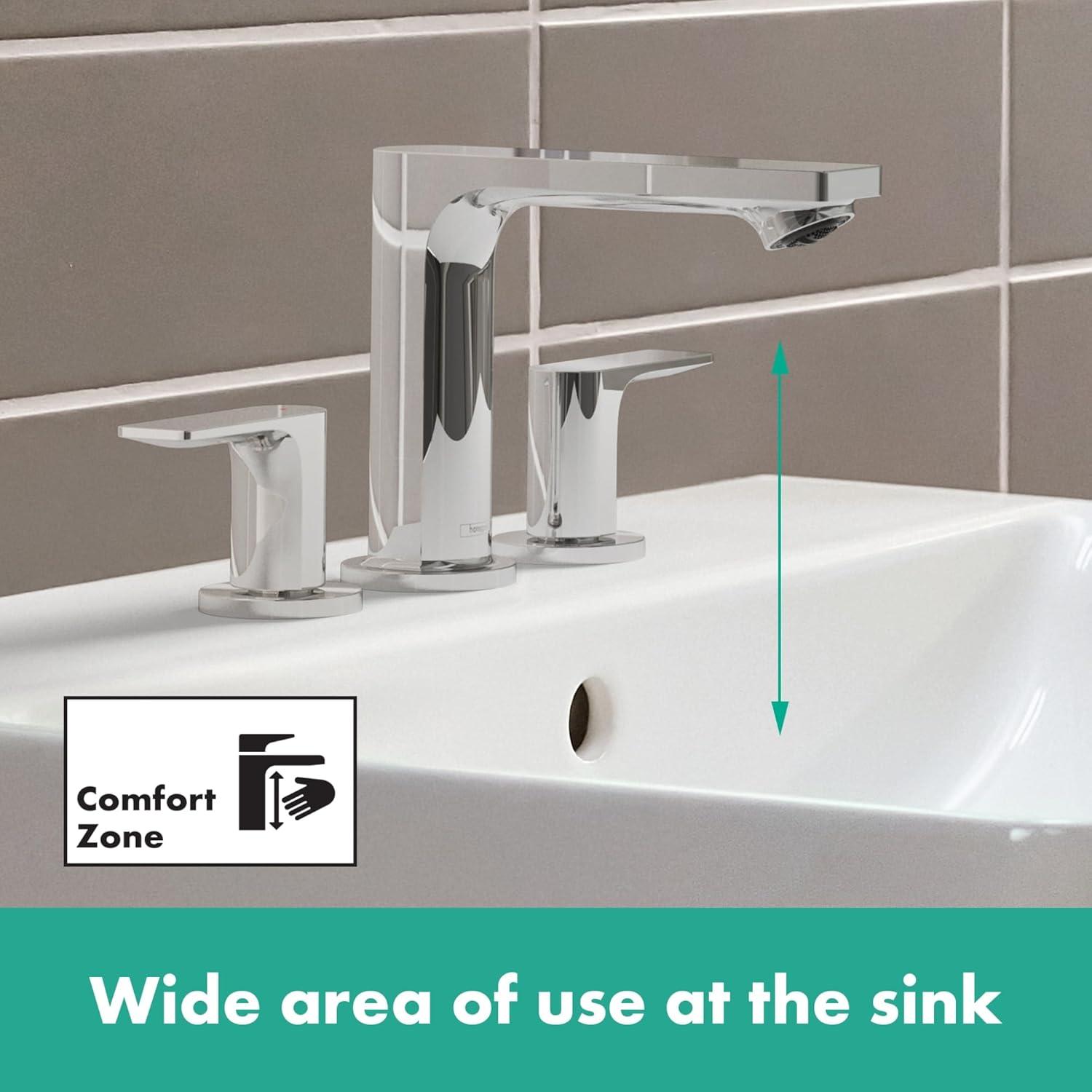 Rebris E Widespread Bathroom Faucet