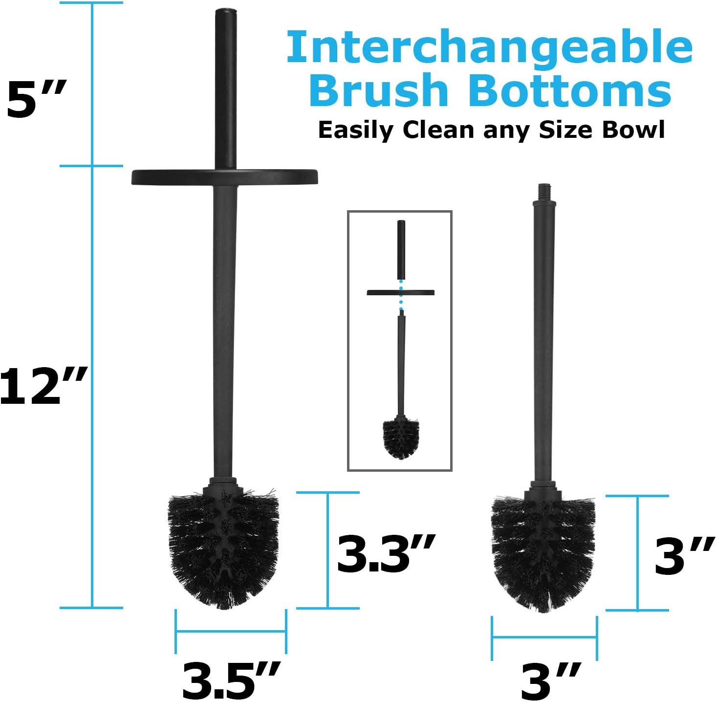 Toilet Brush and Plunger Set Toilet Plunger Toilet Brush Combo Black