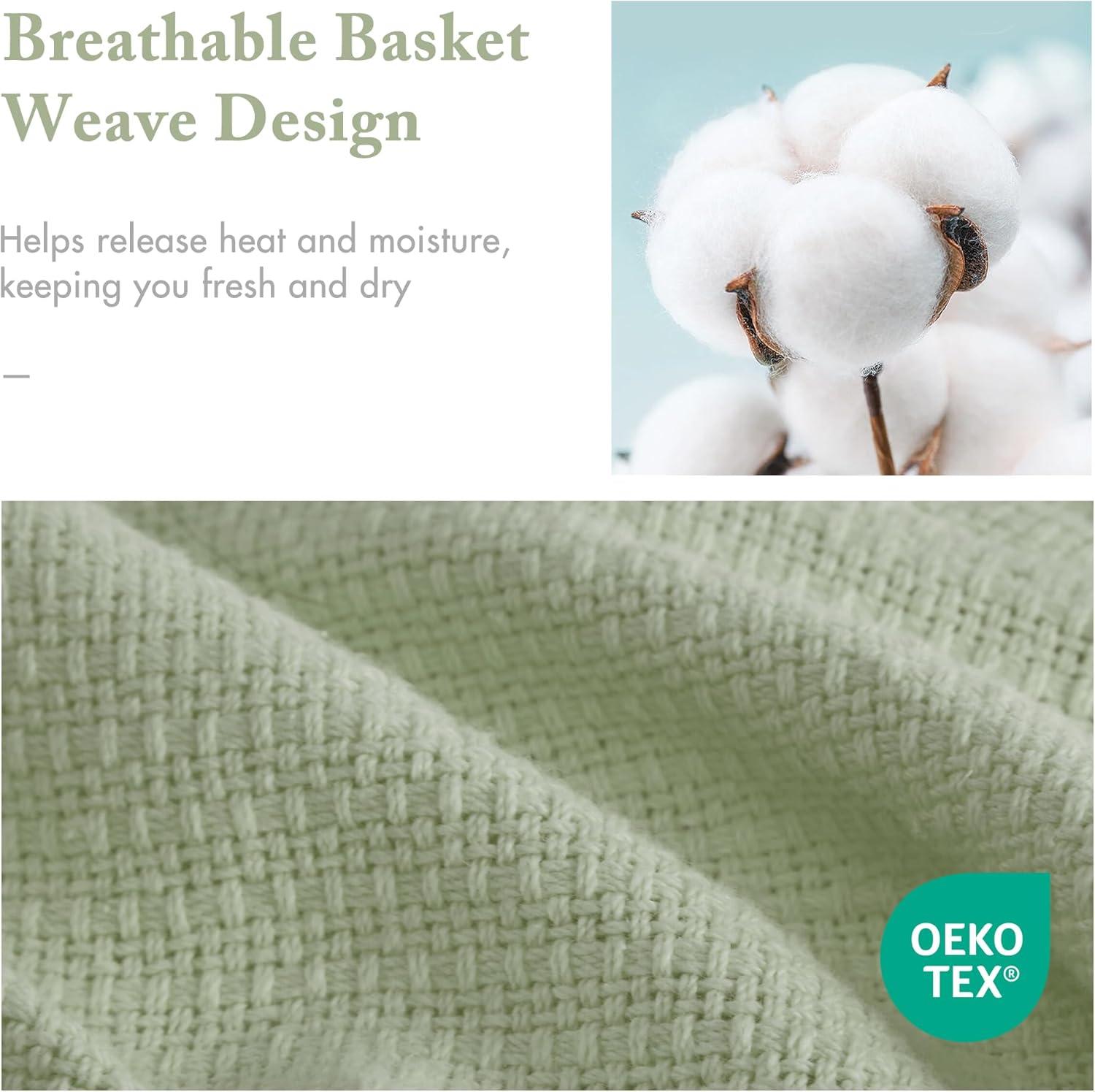 Freshspun Basketweave Cotton Blanket