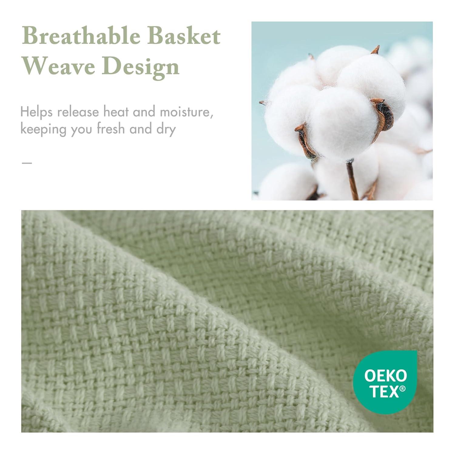 Freshspun Basketweave Cotton Blanket