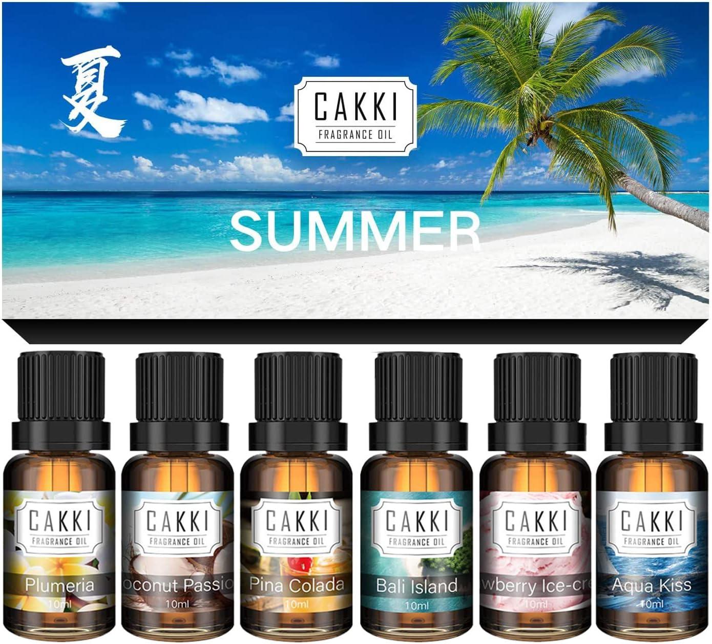 Summer Collection Essential Oils Set with Coconut and Plumeria