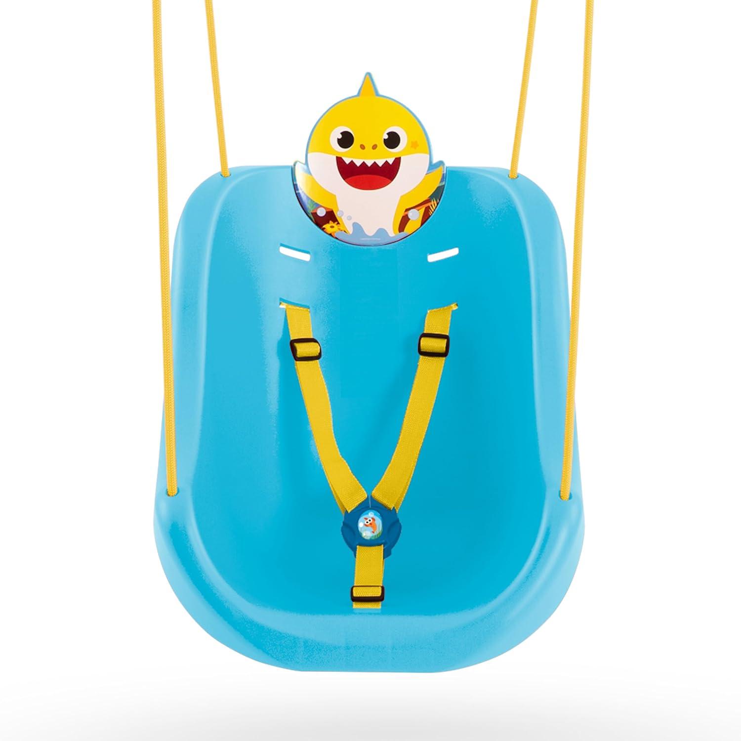 CoComelon 2-in-1 Outdoor Swing by Delta Children – For Babies and Toddlers – Full Bucket Seat