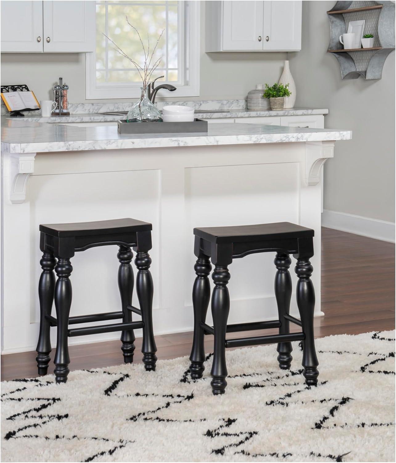 Clemente Counter Stool with Solid Wood Frame