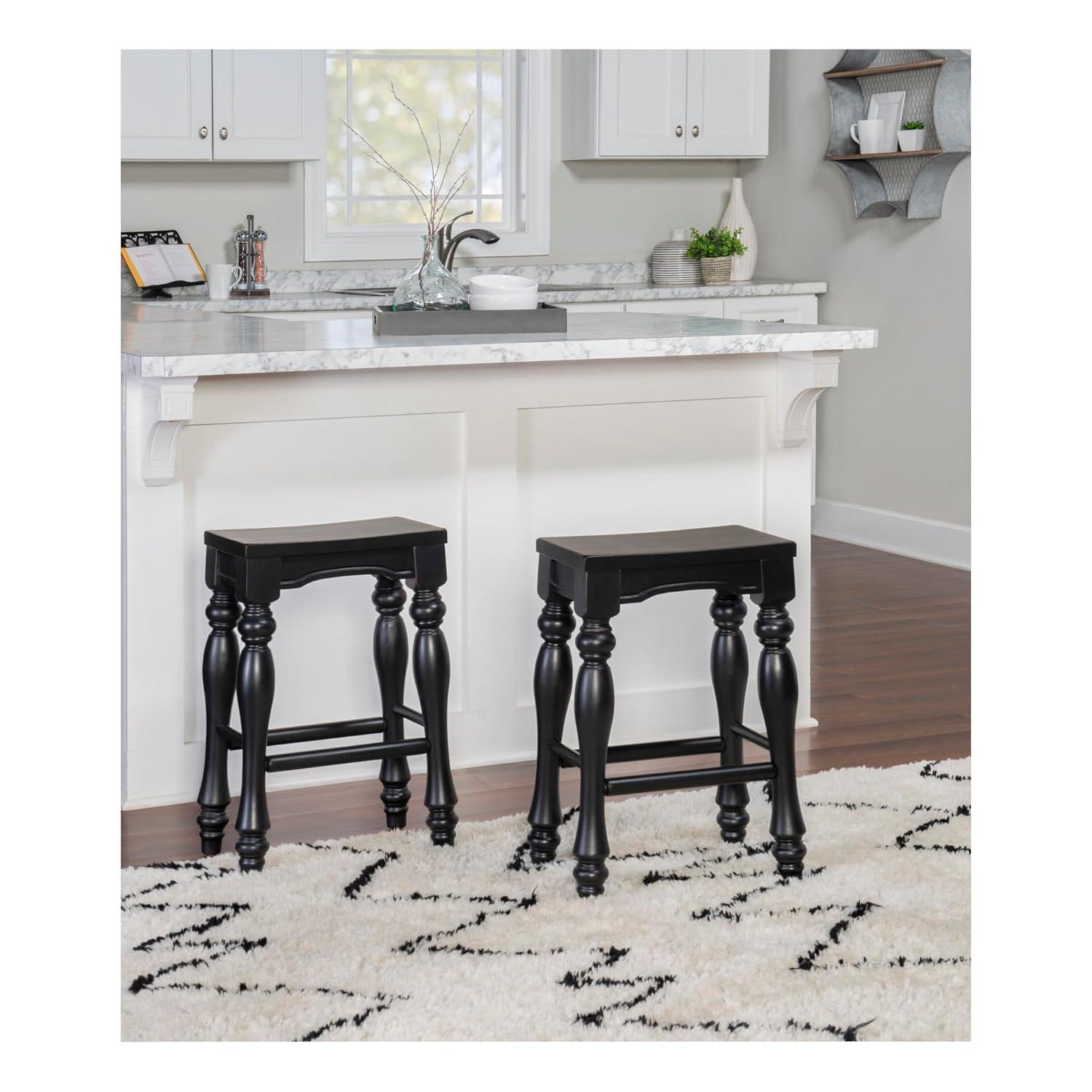 Clemente Counter Stool with Solid Wood Frame
