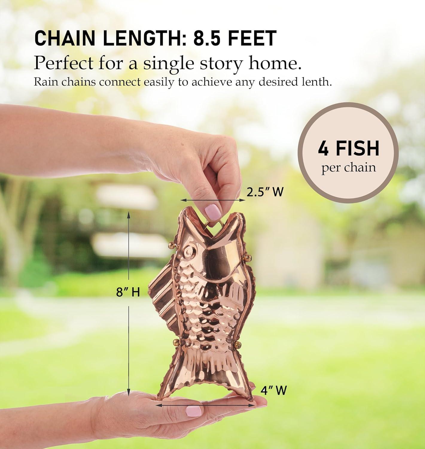 Highland Dunes Carlisle Weather Resistant Copper Animals Rain Chain