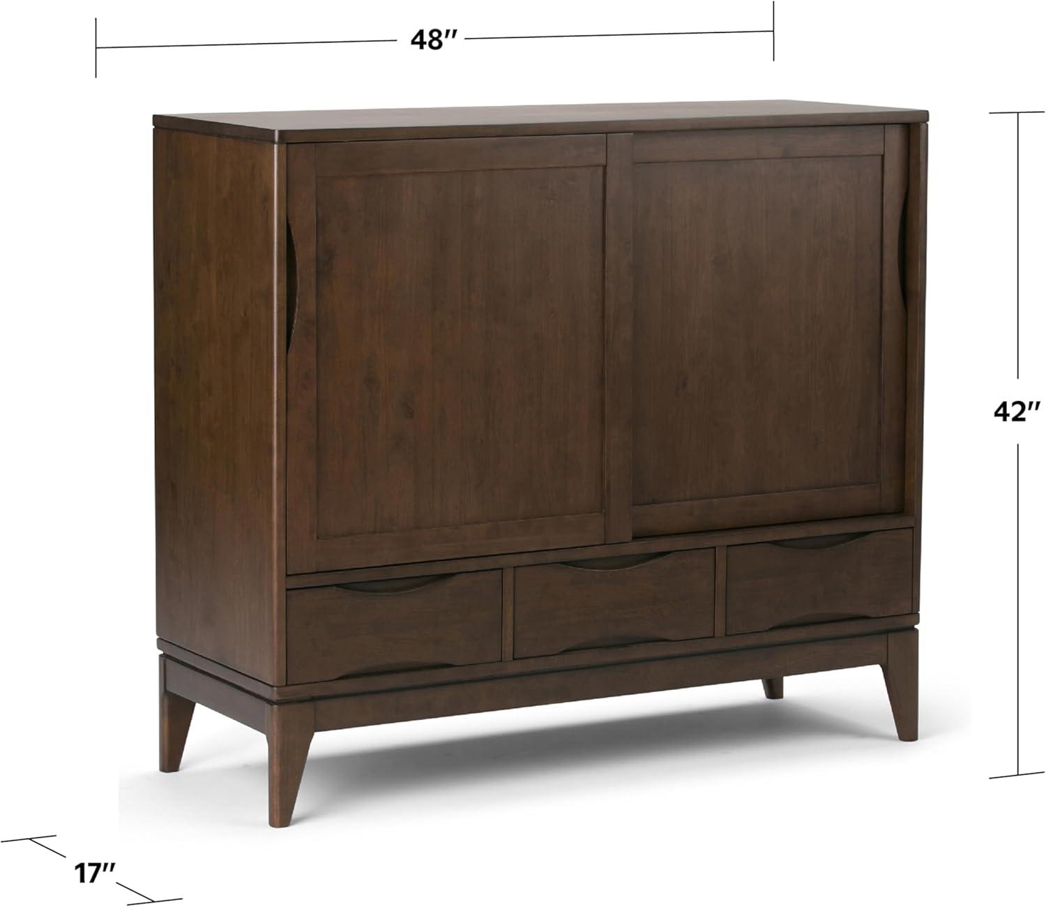 Agla Solid Wood Accent Cabinet