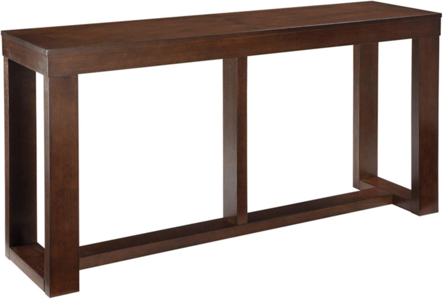 Signature Design by Ashley Contemporary Watson Sofa/Console Table  Dark Brown