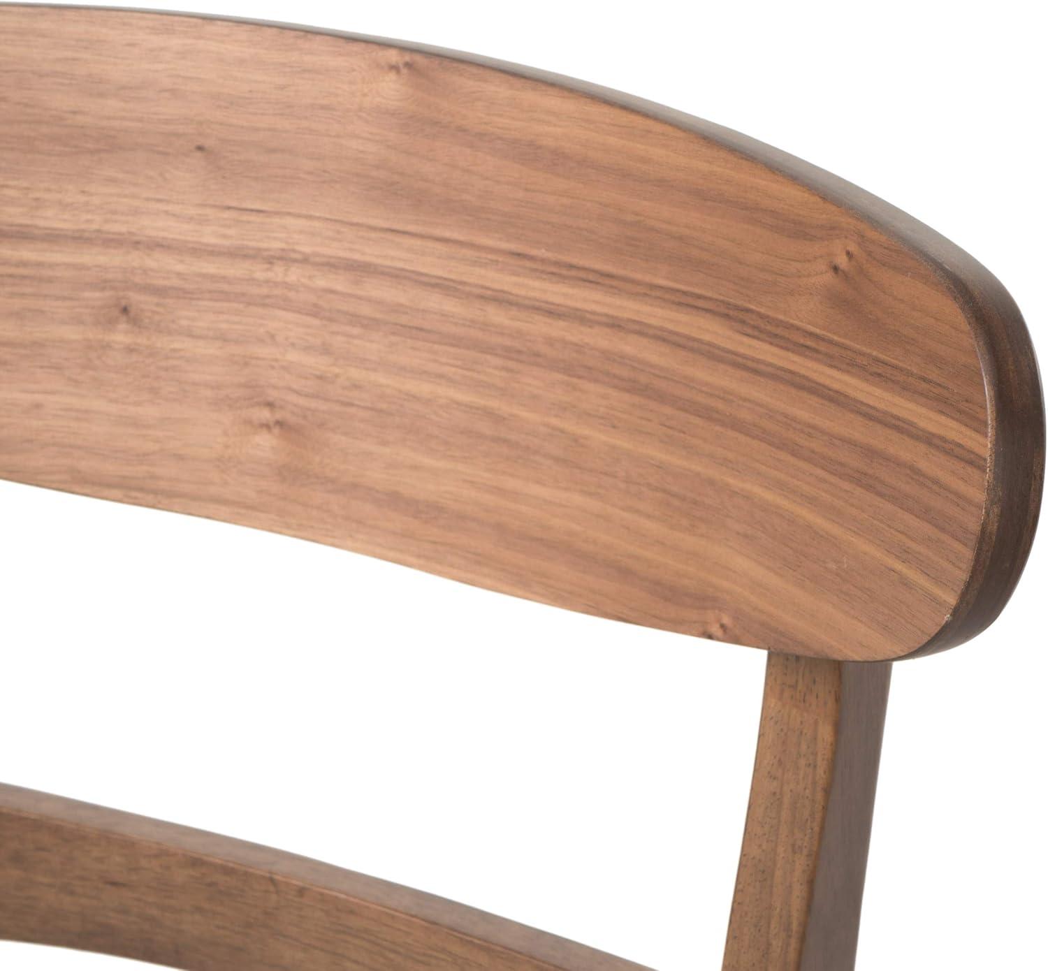 Christopher Knight Home Idalia Mid-century Modern Dining Chairs (Set of 4) by  Dark Gray + Walnut Walnut Finish