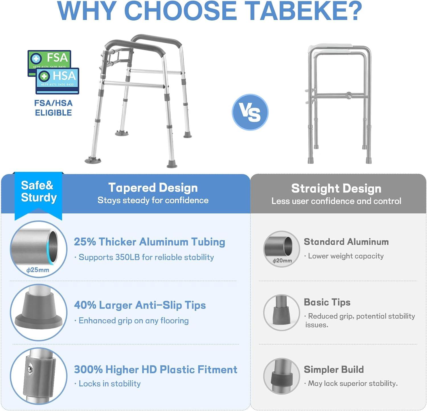 Toilet Safety Rails for Seniors, FSA/HSA Eligible Adjustable Height & Width Toilet Safety Frames with Handles,Toilet Rails with Reinforced Bars & Suction Cups for Disabled Elderly Bariatrics