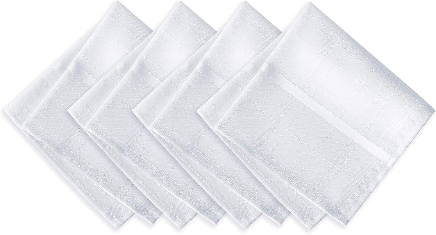 Elrene Elegance Plaid Stain Resistant Napkin Set of 4 - 17" x 17" - Elrene Home Fashions