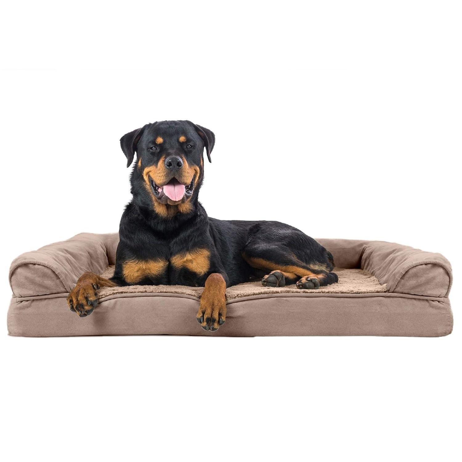 Luxe Fur & Performance Linen Sofa Bed