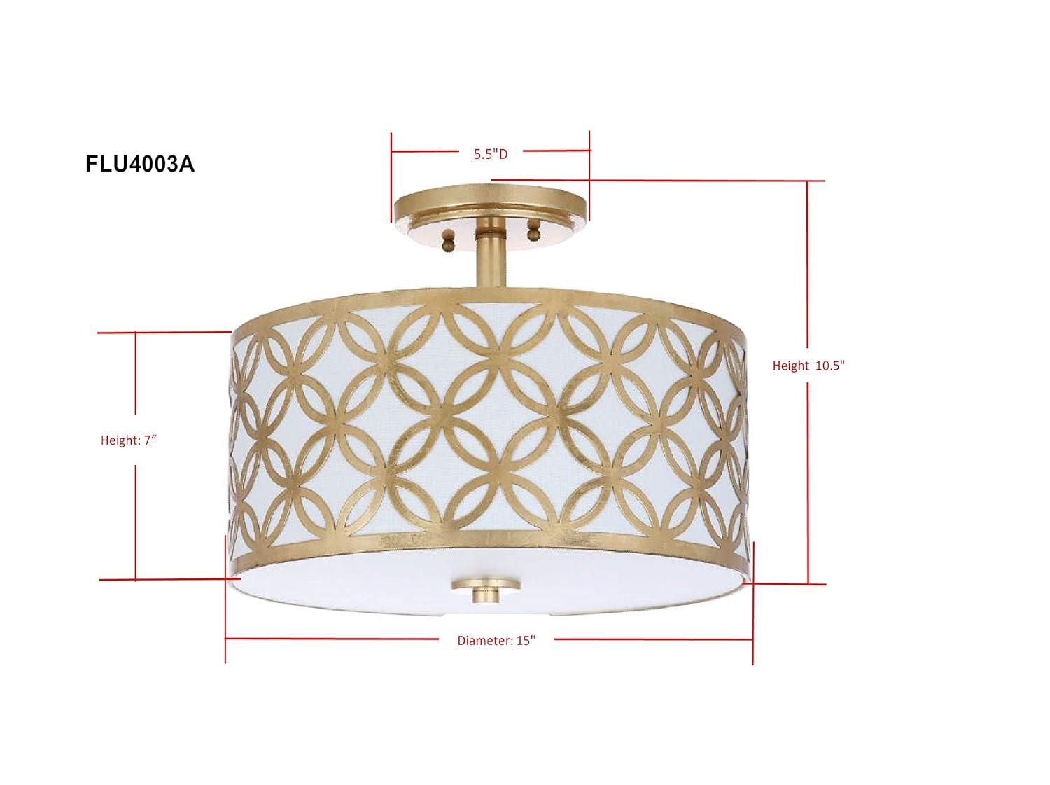 Cecily Flush Mount - FLU4003 - Gold - Safavieh