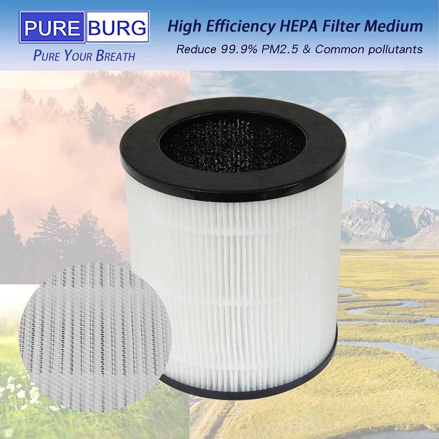 H13 HEPA Activated Carbon Air Purifier Replacement Filters, 2-Pack