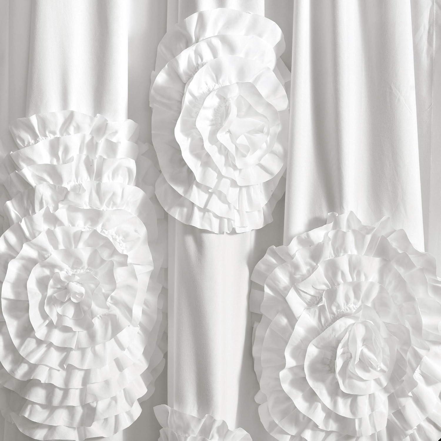 Home Boutique Serena Window Curtain Panel White Single 54X95