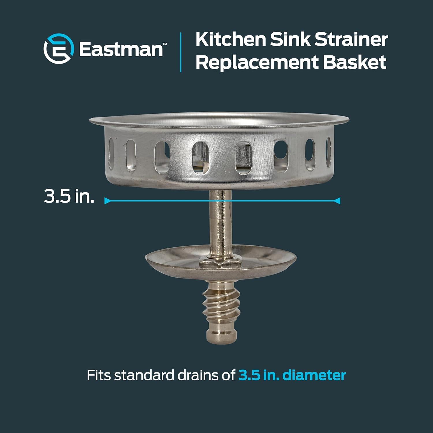 Replacement Stainless Steel Strainer Basket with Post