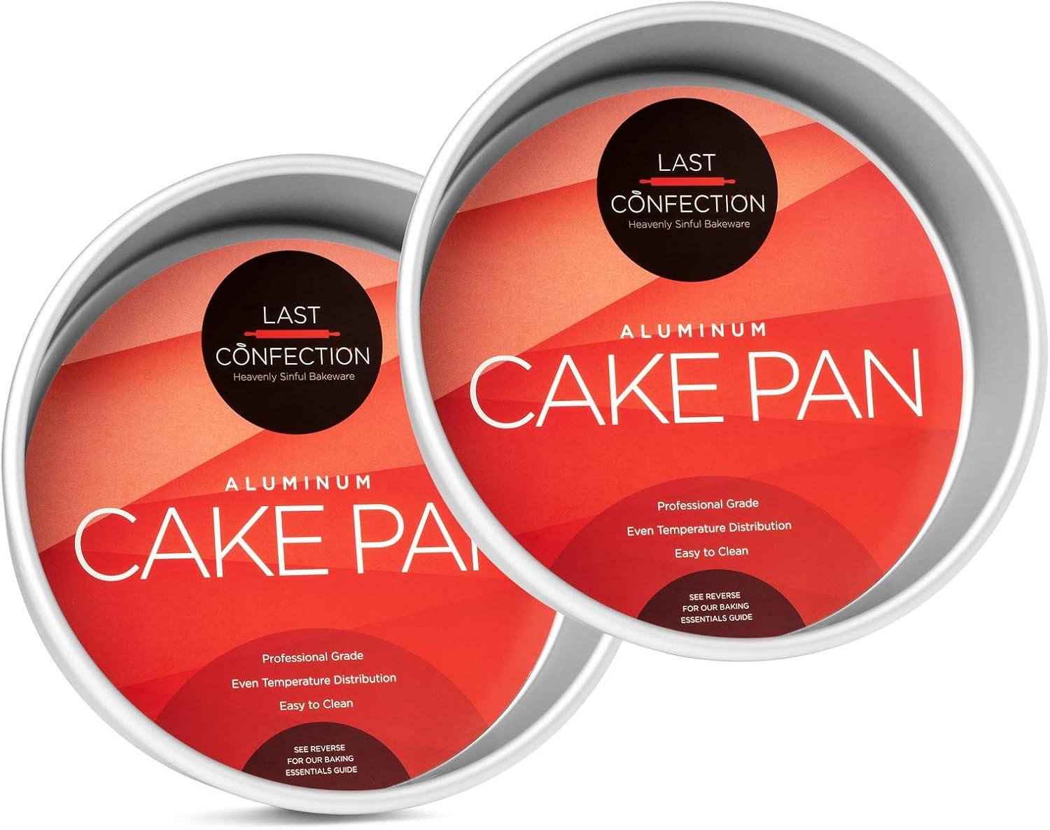 Last Confection 2-Piece Round Aluminum Cake Pan Set