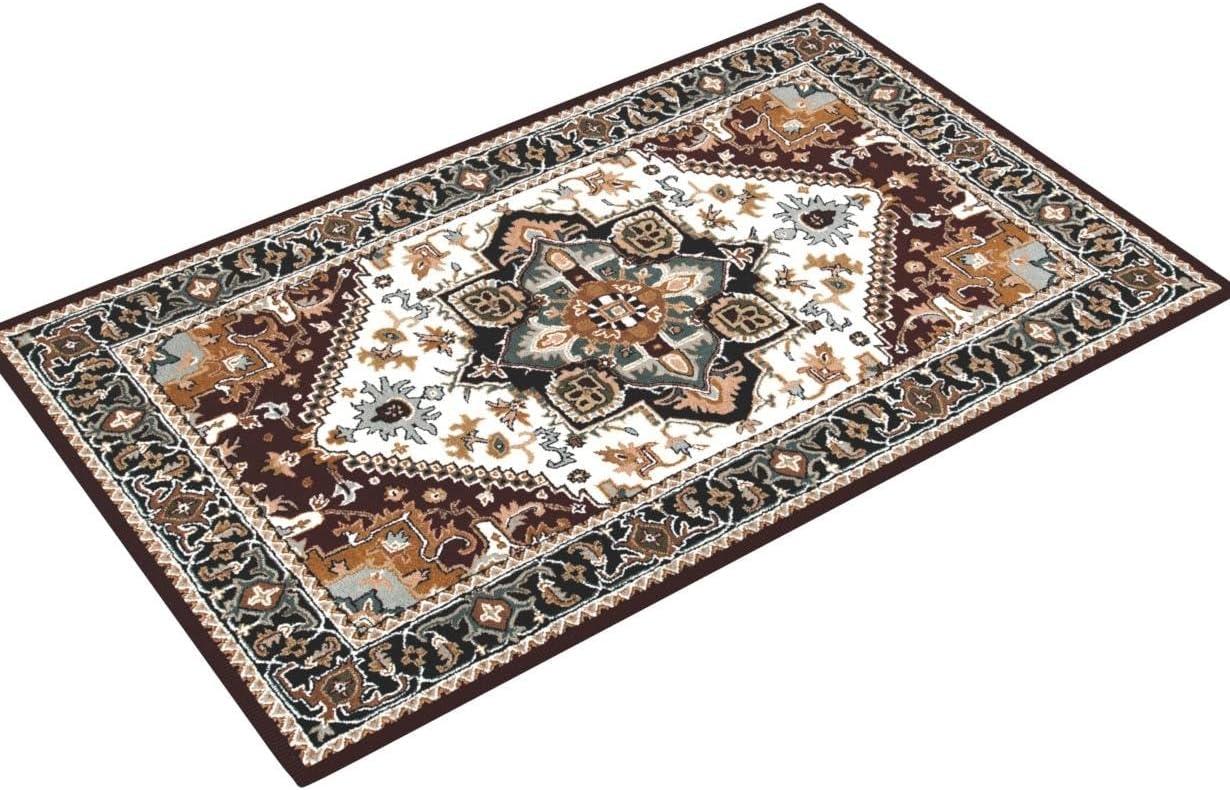 Heritage HG625 Handmade Area Rug - 5'x8' - Ivory/Red - Safavieh