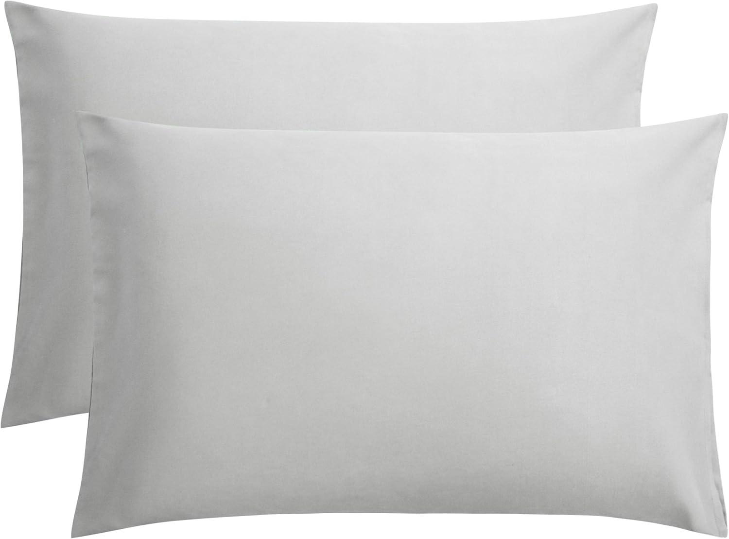 Microfiber Queen - Envelope - 20 x 30 Cloud Grey Pillowcase Set by Bare Home