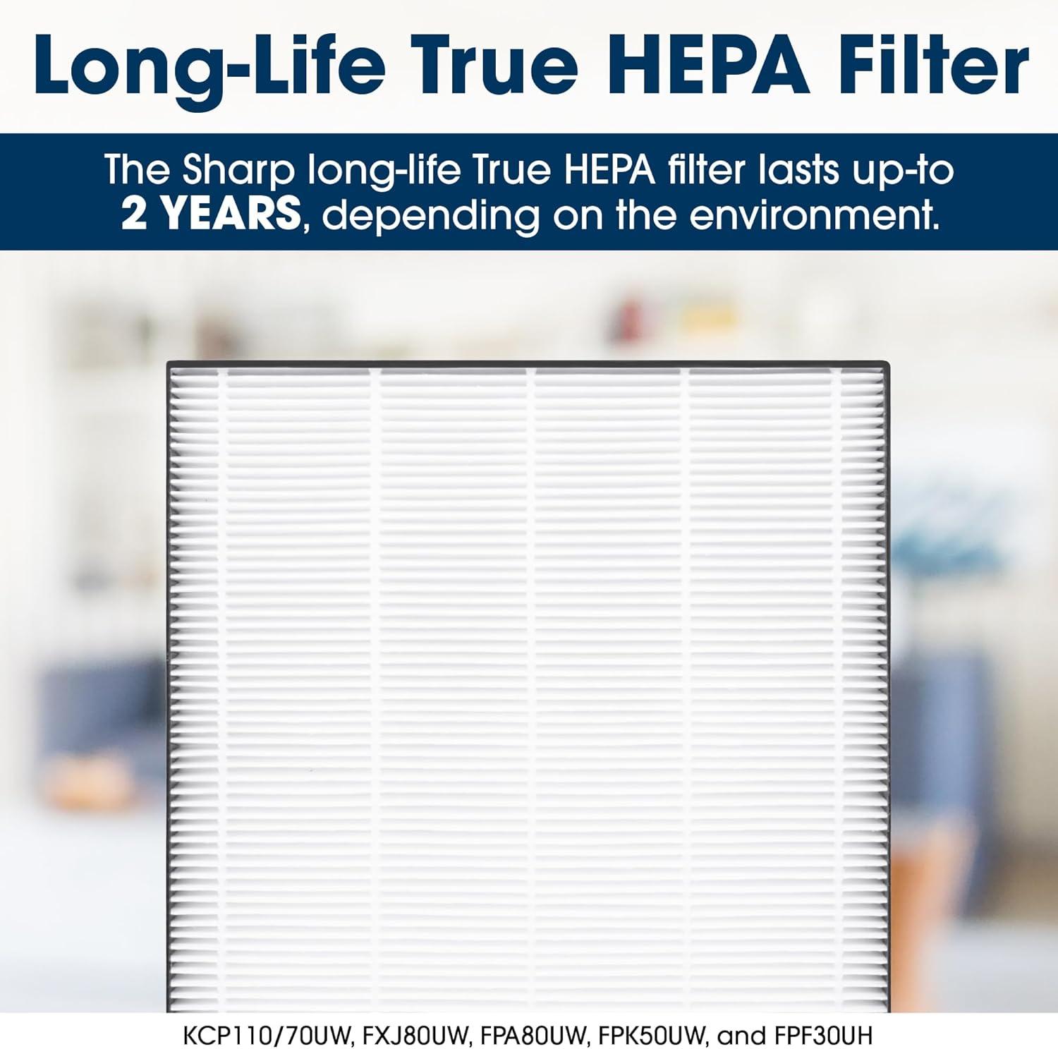 Sharp White Smart Air Purifier and Humidifier with HEPA Filter