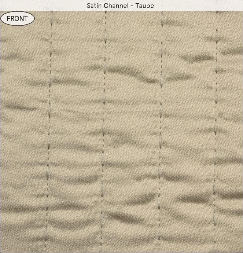 Twin Taupe Cotton Reversible Quilt Set with Pillow Shams